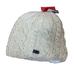 NWT NORTH FACE Fleece Lined Cable Knit Beanie